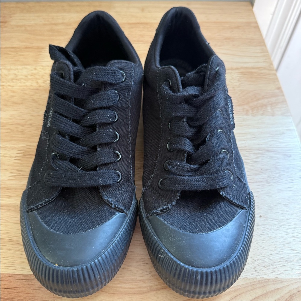 Rocket Dog Black Canvas Sneakers